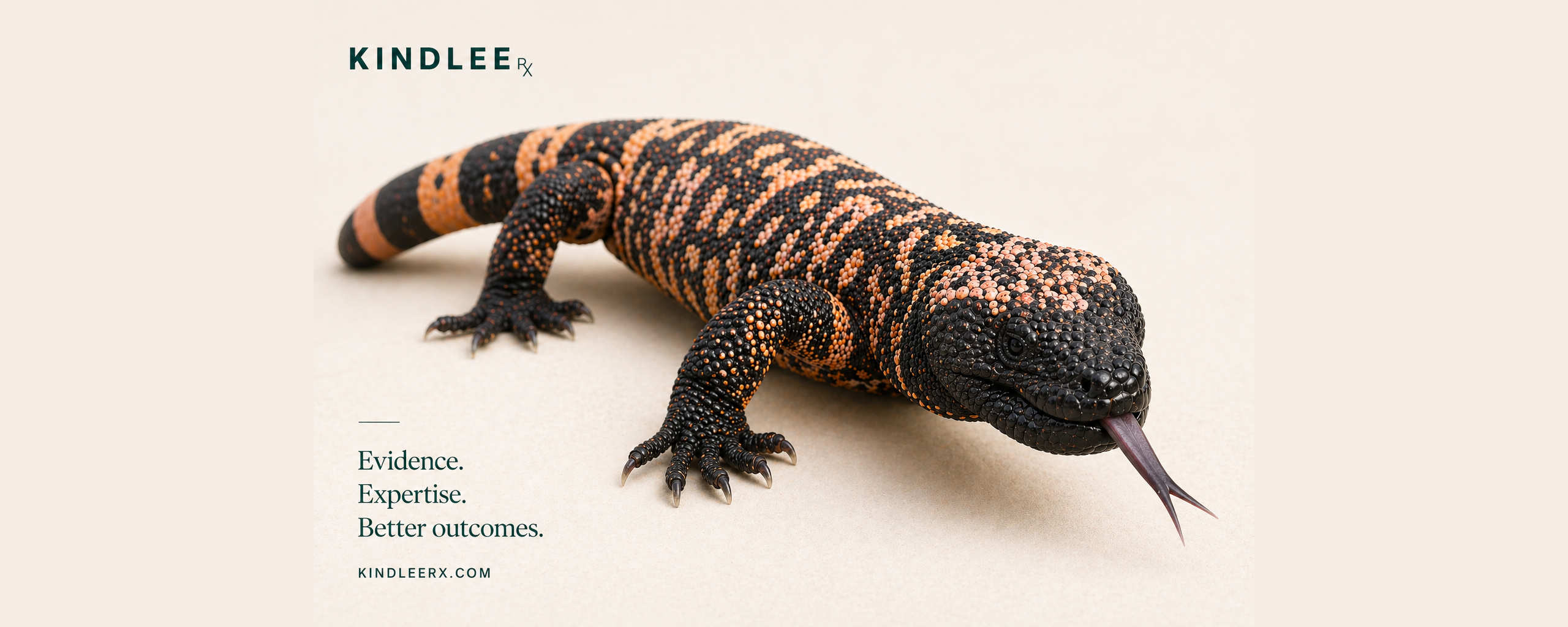 A Gila monster lizard in its native Sonoran Desert habitat, the source of exendin-4 and the origin of GLP-1 weight loss medications