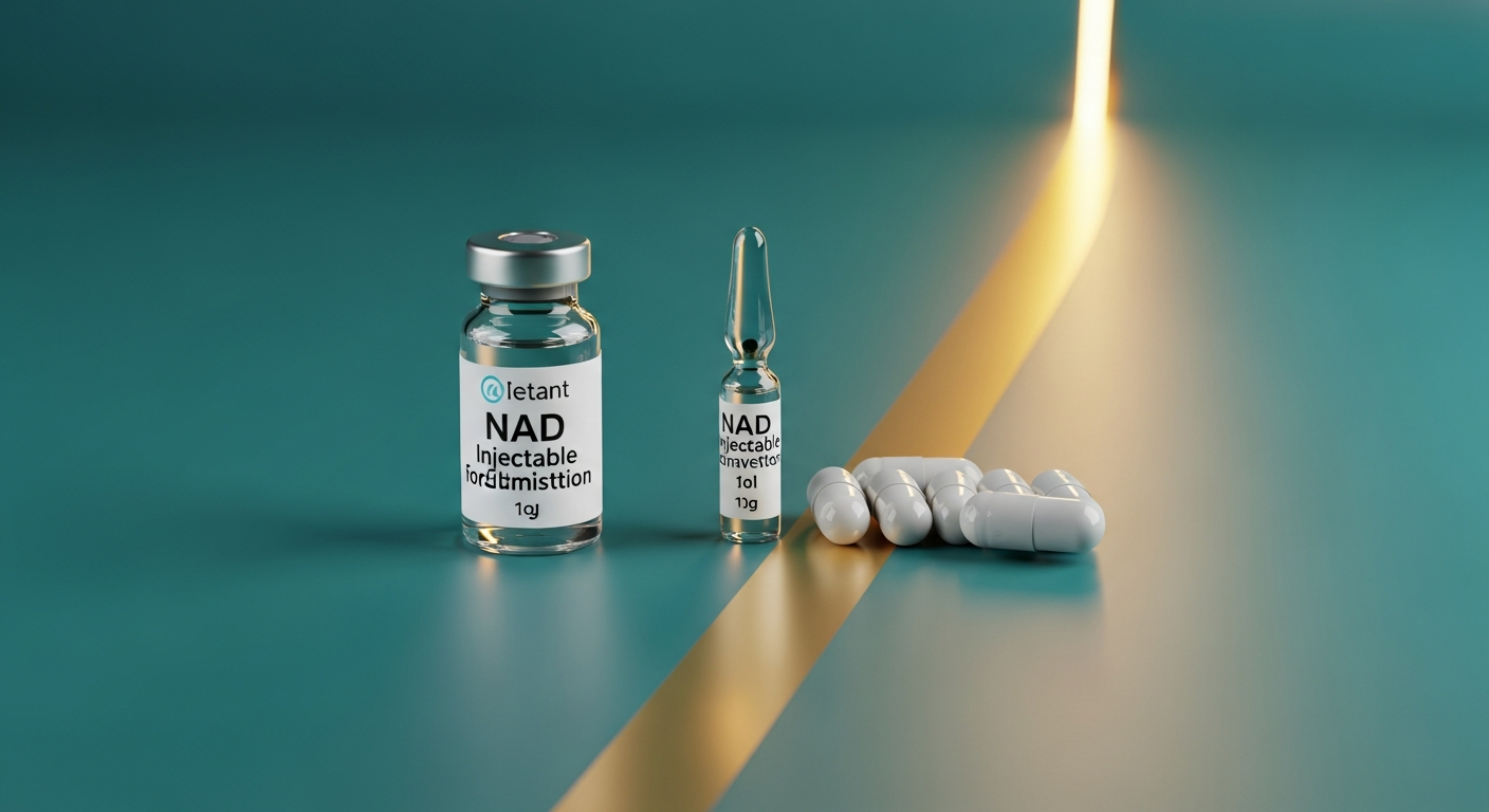 Comparison of injectable NAD+ therapy versus oral NAD+ supplements